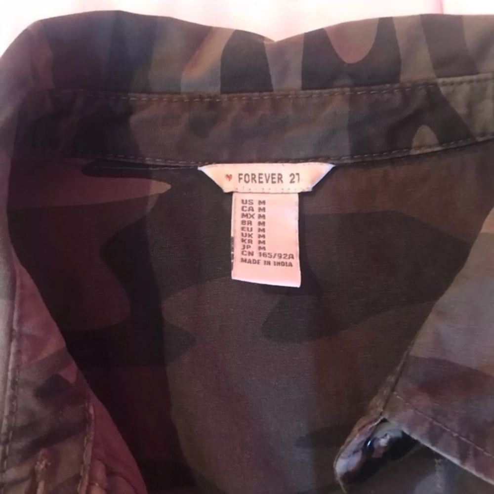 Camo over shirt